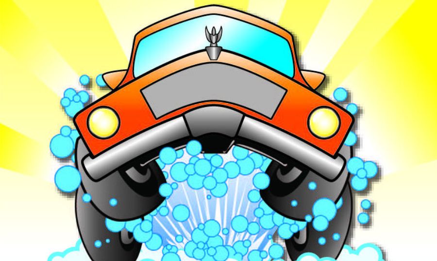 Car wash illustration